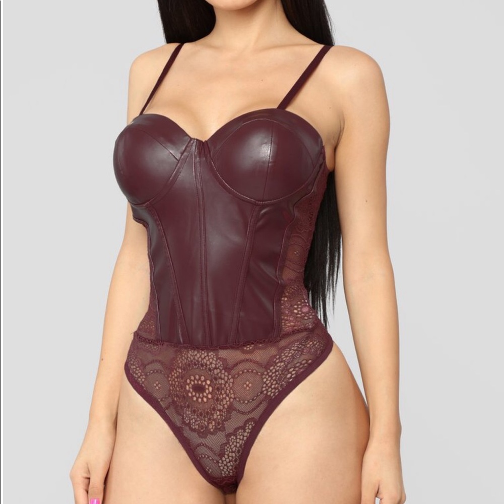 *SOLD*Burgundy bodysuit